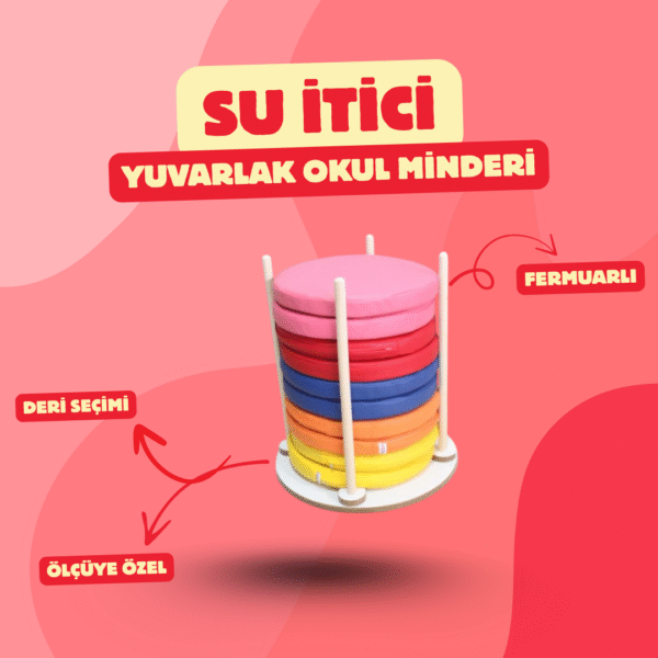 Su İtici Yuvarlak Okul Minderi