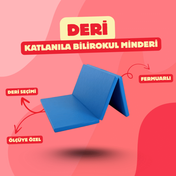 Deri Katlanılabilir Okul Minderi